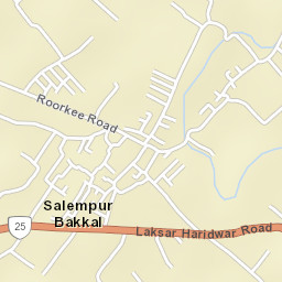 Laksar Street Map