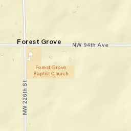 Forest Grove Florida Street Map