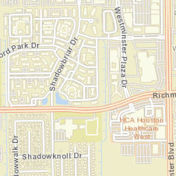 12430 Oxford Park Drive Houston TX Street Map