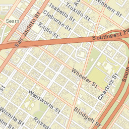 4301-4399 Almeda Road Houston TX Street Map