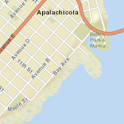 Apalachicola Florida Street Map