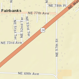 Fairbanks Florida Street Map