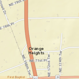 Orange Heights Florida Street Map