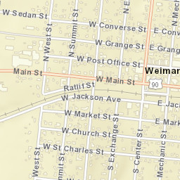 100-198 Highway 90, Weimar, TX 78962 Street Map