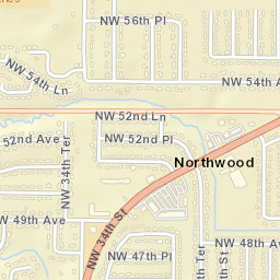 Northwood Florida Street Map