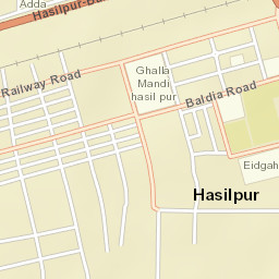 Hasilpur Street Map
