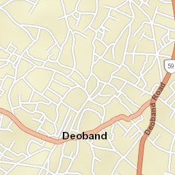 Deoband Street Map