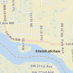Steinhatchee Florida Street Map