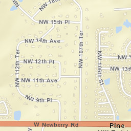 Pine Hill Estates Florida Street Map
