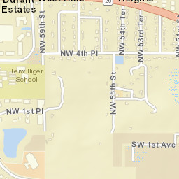 Durant Estates Florida Street Map