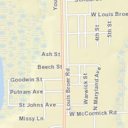 East Palatka Florida Street Map