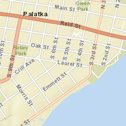 Palatka Florida Street Map
