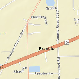 Francis Florida Street Map