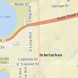 Interlachen Florida Street Map