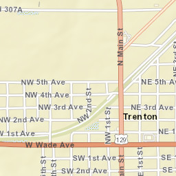 Trenton Florida Street Map