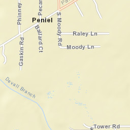 Peniel Florida Street Map