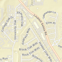 16167-16199 University Oak, San Antonio Street Map