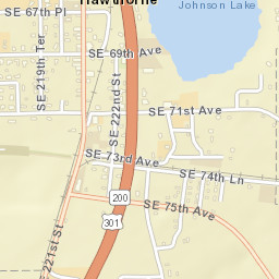 Hawthorne Florida Street Map