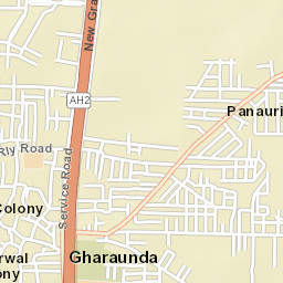 Gharaunda Street Map