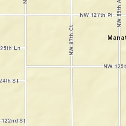 Manattee Road Florida Street Map