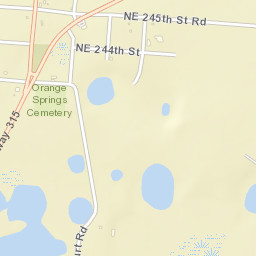 Orange Springs Florida Street Map