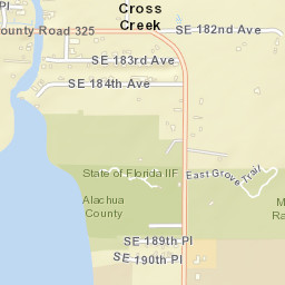 Cross Creek Florida Street Map