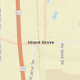 Island Grove Florida Street Map