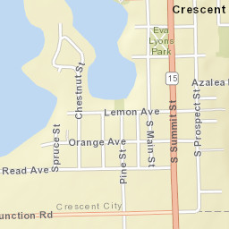 Crescent City Florida Street Map
