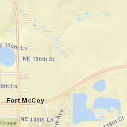 Fort McCoy Florida Street Map