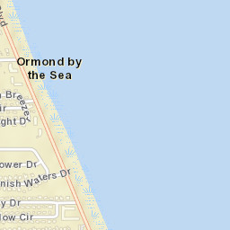 Ormond-by-the-Sea Florida Street Map
