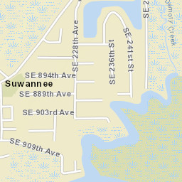 Suwannee Florida Street Map