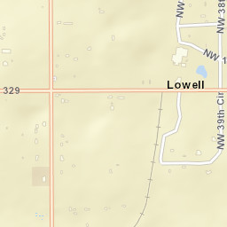 Lowell Florida Street Map
