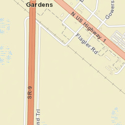 National Gardens Florida Street Map