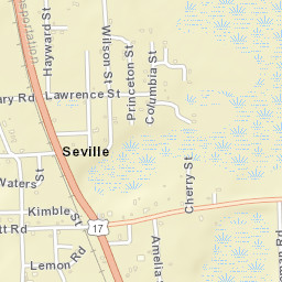 Seville Florida Street Map