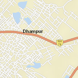 Dhampur Street Map