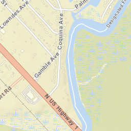 Tomoka Estates Florida Street Map