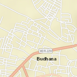 Budhana Street Map