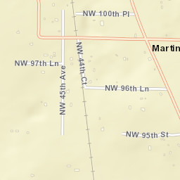 Martin Florida Street Map