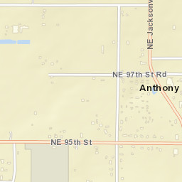 Anthony Florida Street Map