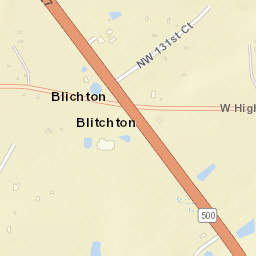 Blitchton Florida Street Map