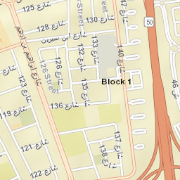 Janūb as Surrah Street Map