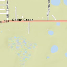 Cedar Creek Florida Street Map