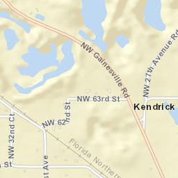 Kendrick Florida Street Map