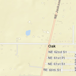 Oak Florida Street Map