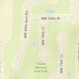 Golden Hills Florida Street Map