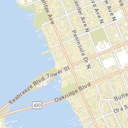Seabreeze Florida Street Map