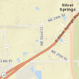 Silver Springs Florida Street Map