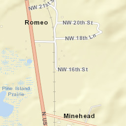 Romeo Florida Street Map