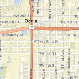 Ocala Florida Street Map