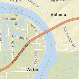 Volusia Florida Street Map